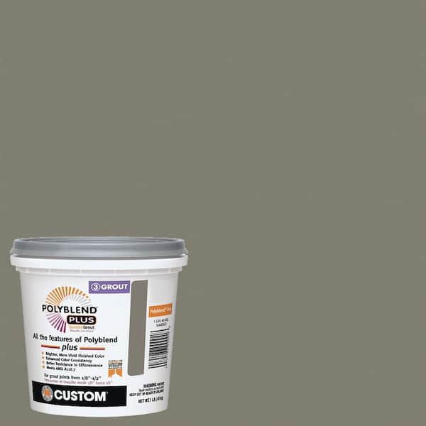 Custom Building Products Polyblend Plus #09 Natural Gray 1 lb. Sanded Grout (2)