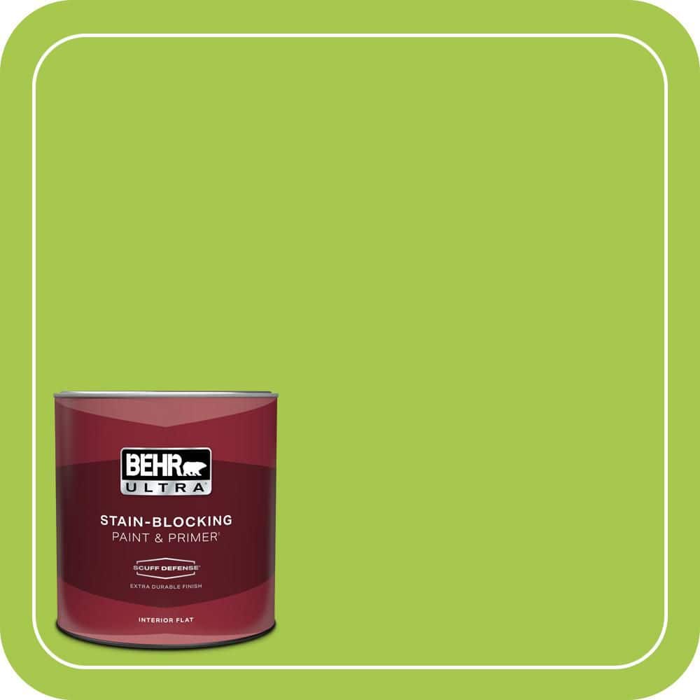 BEHR ULTRA 1 qt. #420B-5 Sweet Midori Extra Durable Flat Interior Paint & Primer