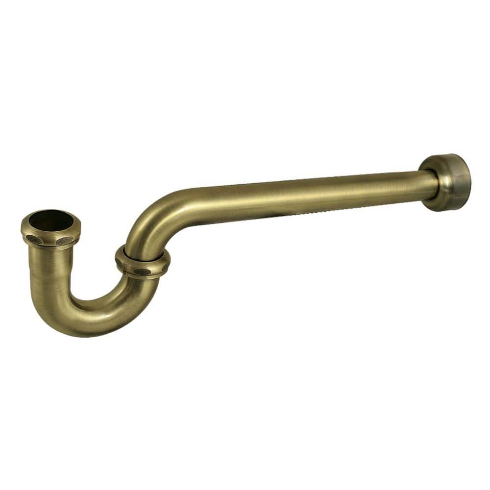 Kingston Brass Trimscape 1-1/2 in. 18-Gauge Decor P-Trap in Antique Brass (1)