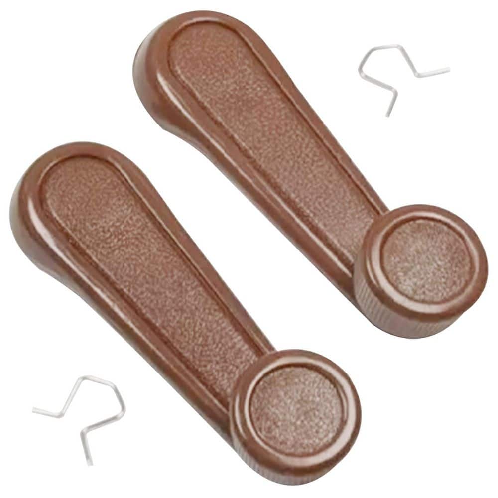 Numhew 2-Pack Durable Painted Brown Window Crank Handle, Metal OEM Replacement for Multiple Toyota Vehicles (1)