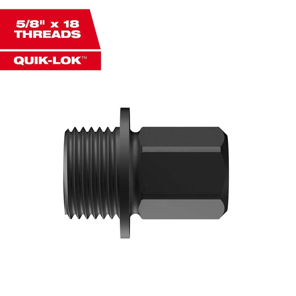 Milwaukee Large Thread Adapters for QUIK-LOK Hole Saw Arbor (5-Pack) (1)