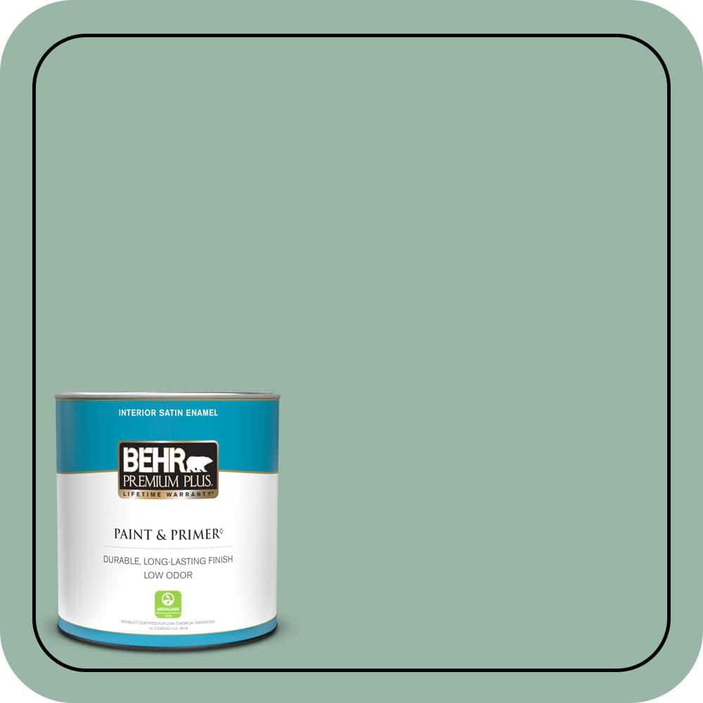 BEHR PREMIUM PLUS #S420-3 Nile River Enamel Interior/Exterior Paint & Primer Color Sample (1)