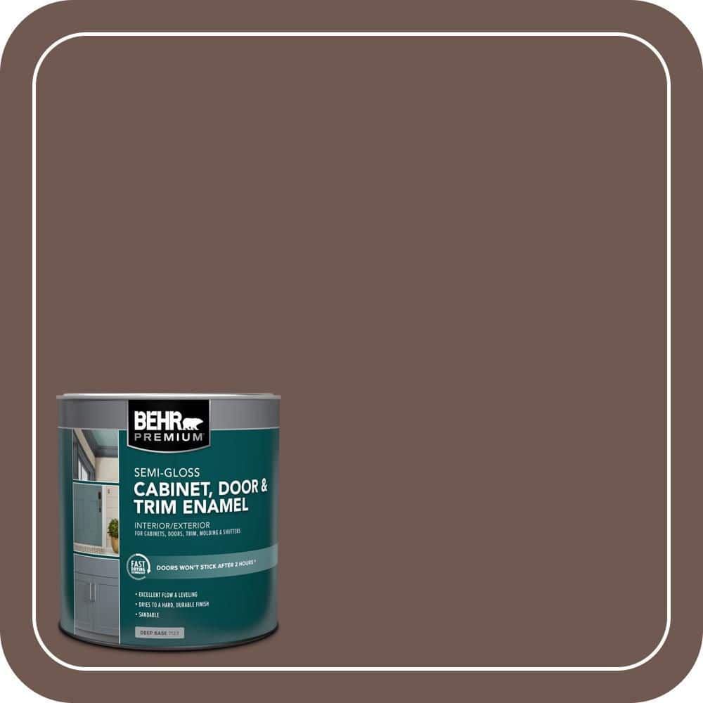 BEHR PREMIUM 1 qt. #MQ2-34 Bistro Semi-Gloss Enamel Interior/Exterior Cabinet, Door & Trim Paint
