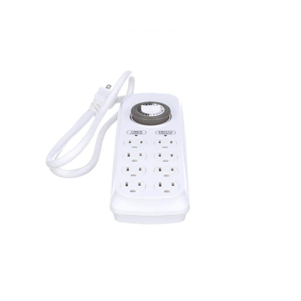 Woods 4 ft. 8-Outlets 24-Hour Power Strip Timer (2)
