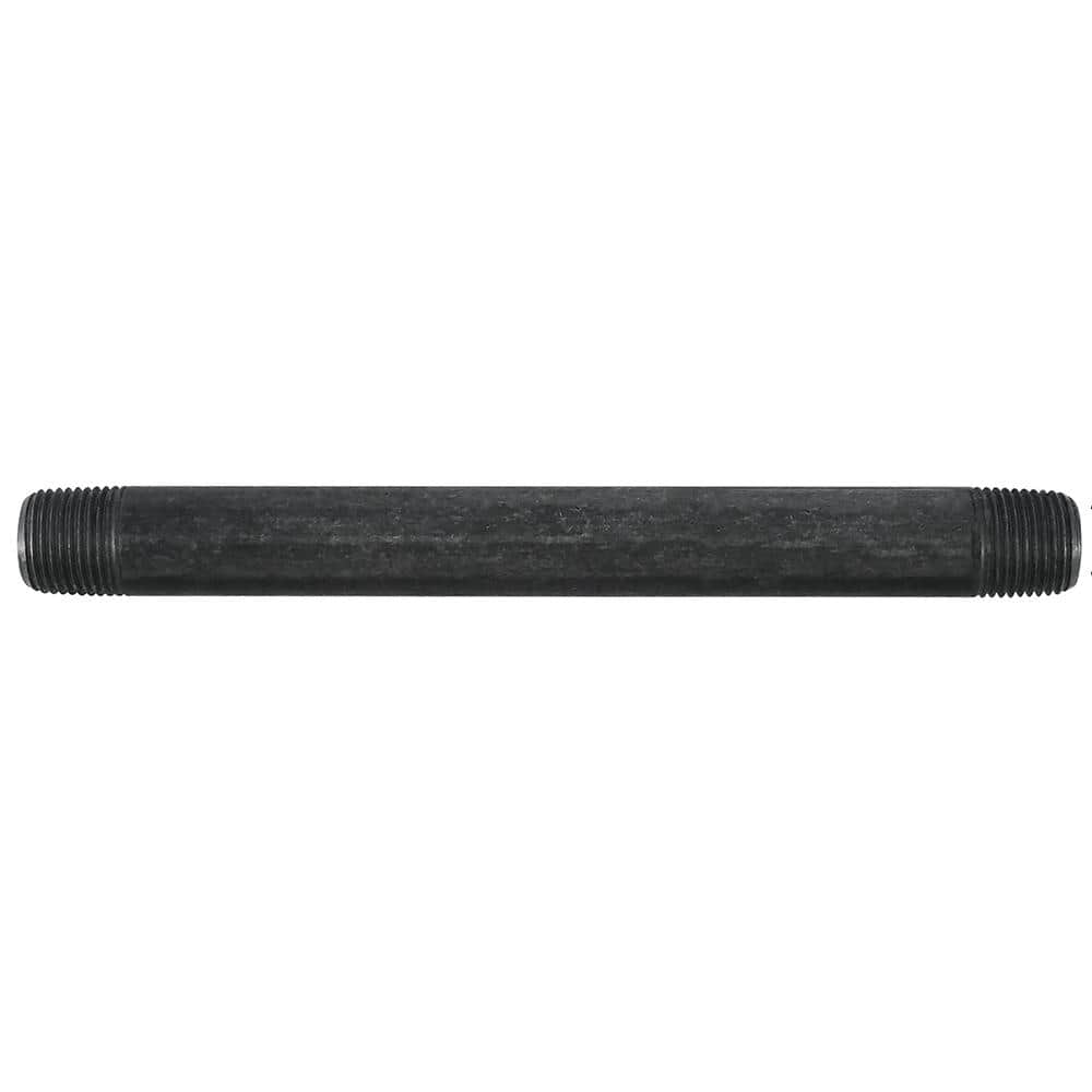STZ 1/2 in. x 10 in. Black Steel Nipple