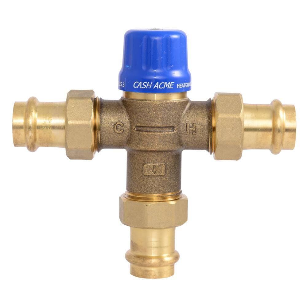 Cash Acme 3/4-in Copper Press HG110D Thermostatic Mixing Valve (3)