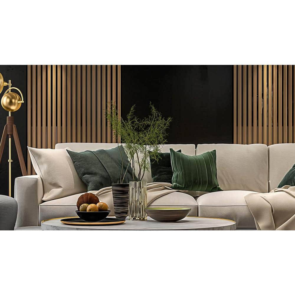 Ejoy 6 in. x 93 in. x 0.8 in. Wood Siding Board Solid Wall Cladding (Set of 3-Piece) (3)