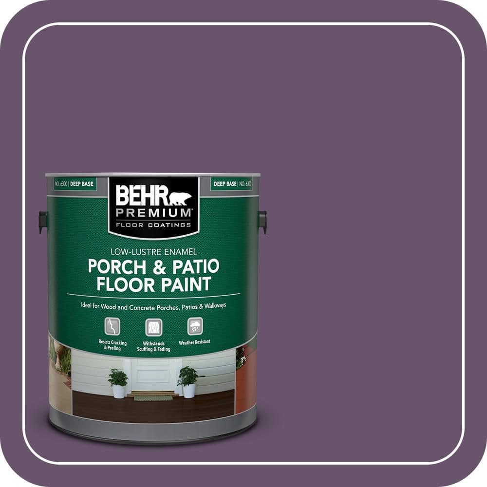 BEHR PREMIUM 1 gal. #M100-6 Vintner Low-Lustre Enamel Interior/Exterior Porch and Patio Floor Paint (1)