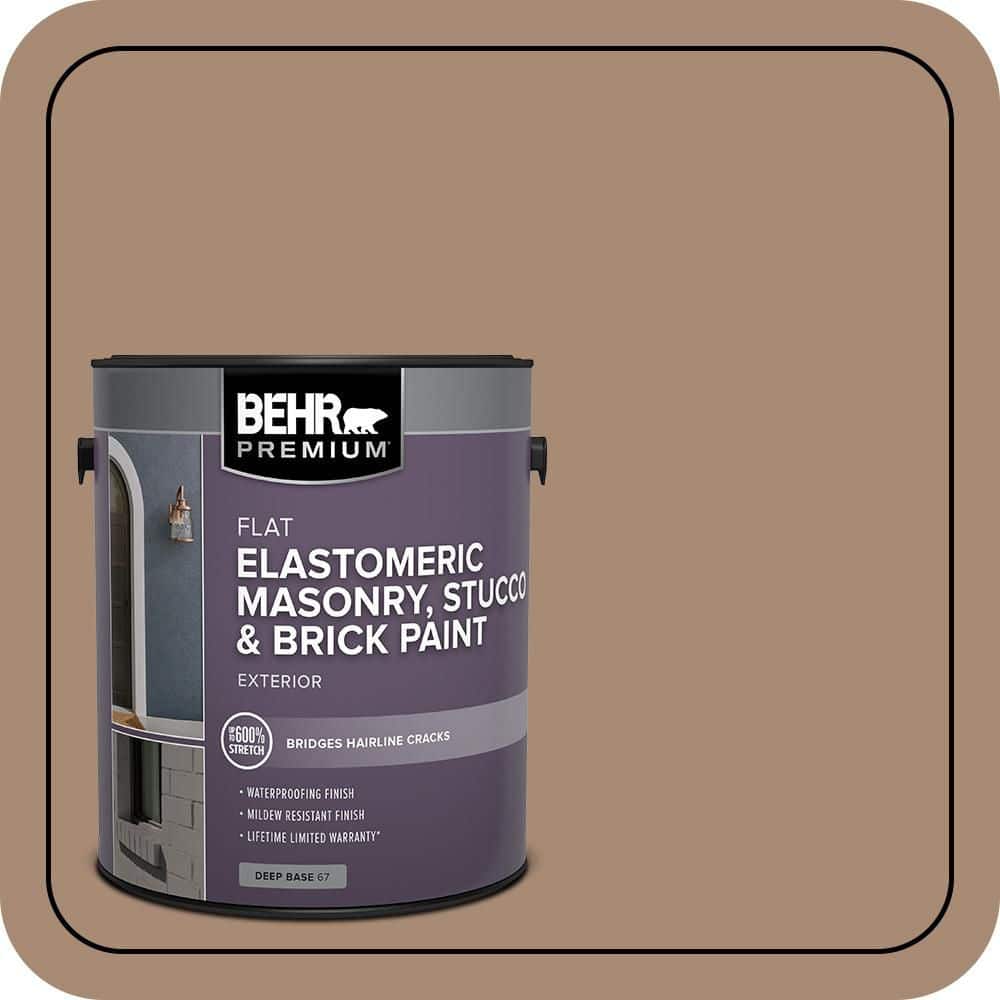 BEHR PREMIUM 1 gal. #N240-5 Rodeo Tan Elastomeric Masonry, Stucco and Brick Exterior Paint (1)