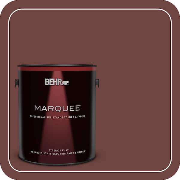 BEHR MARQUEE 1 gal. #S-G-710 Hawaiian Cinder Flat Exterior Paint & Primer (2)
