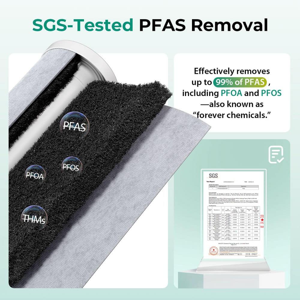 ISPRING Whole House Water Filter System SGS Tested to Reduce 99% PFAS As Well As Heavy Metal Chlorine H2S Odor (2)