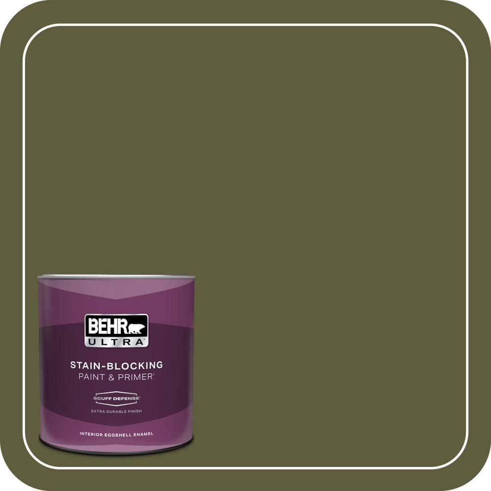 BEHR ULTRA 1 qt. #PPU9-25 Eastern Bamboo Extra Durable Eggshell Enamel Interior Paint & Primer (1)