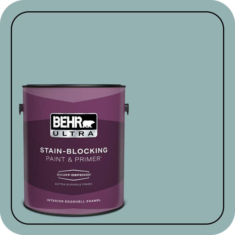 BEHR ULTRA 1 gal. #500F-5 Gulf Winds Extra Durable Eggshell Enamel Interior Paint & Primer