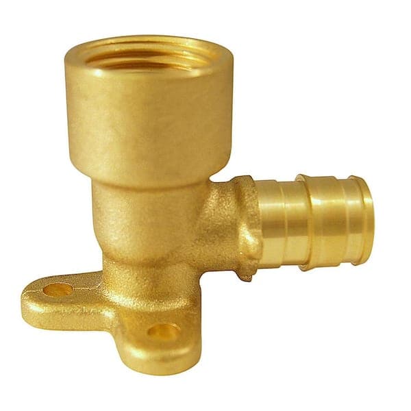 Apollo 1/2 in. Brass PEX-A Expansion Barb x 1/2 in. Female Pipe Thread Adapter 90-Degree Drop-Ear Elbow (2)