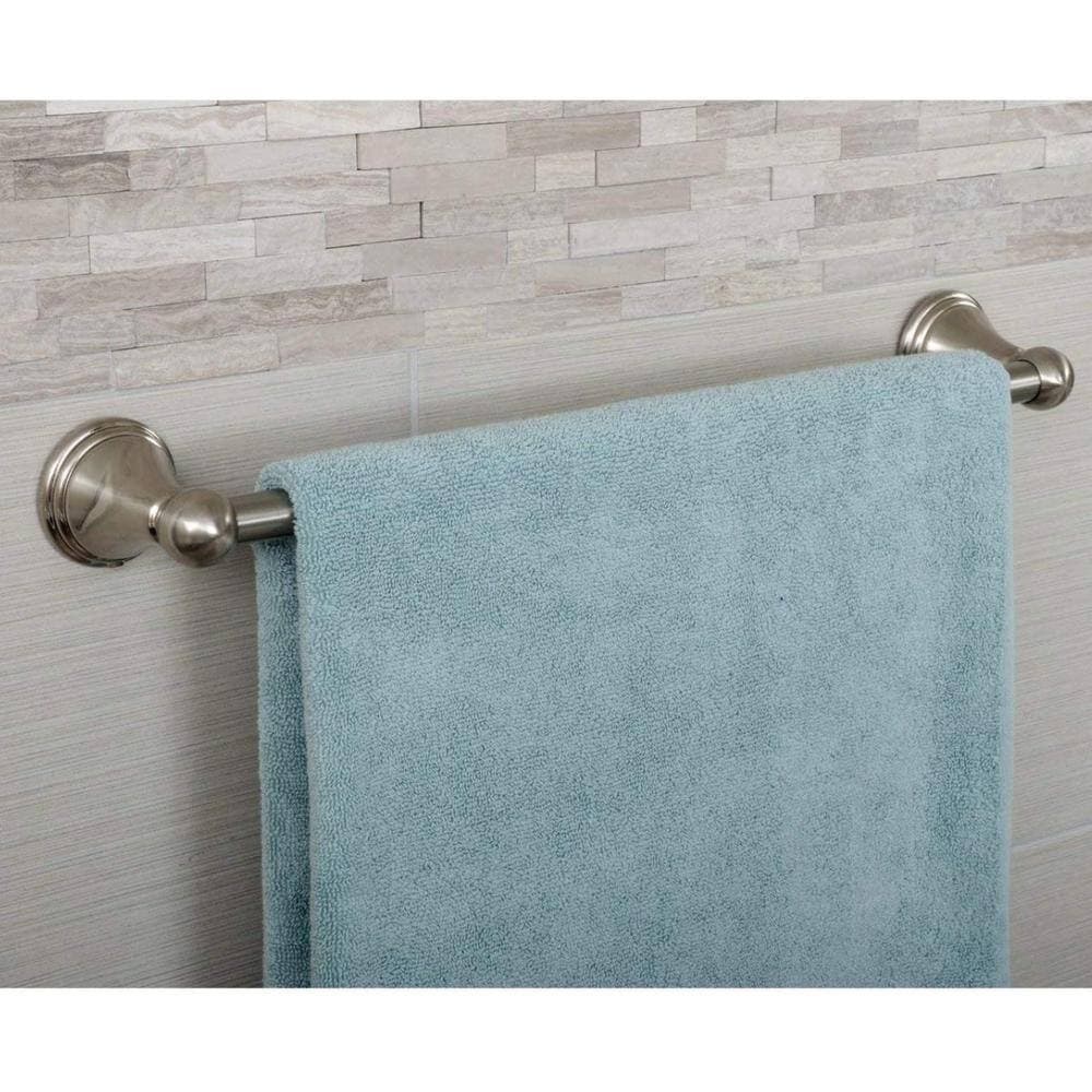 Dyiom Modern Bathroom Towel Bar Rack, Satin Nickel, 18 Inch (3)
