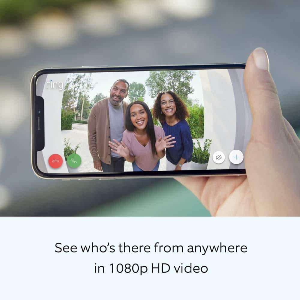 Ring Wired Doorbell Plus - Smart WiFi Video Doorbell Camera with Color Video Previews, Night Vision and Quick Replies (3)