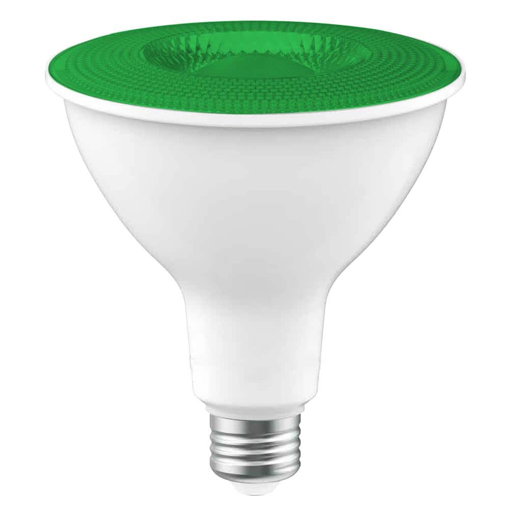 EcoSmart 90-Watt Equivalent PAR38 Green Color Decorative Indoor/Outdoor E26 Medium Base LED Spot Light Bulb (1-Pack) (2)