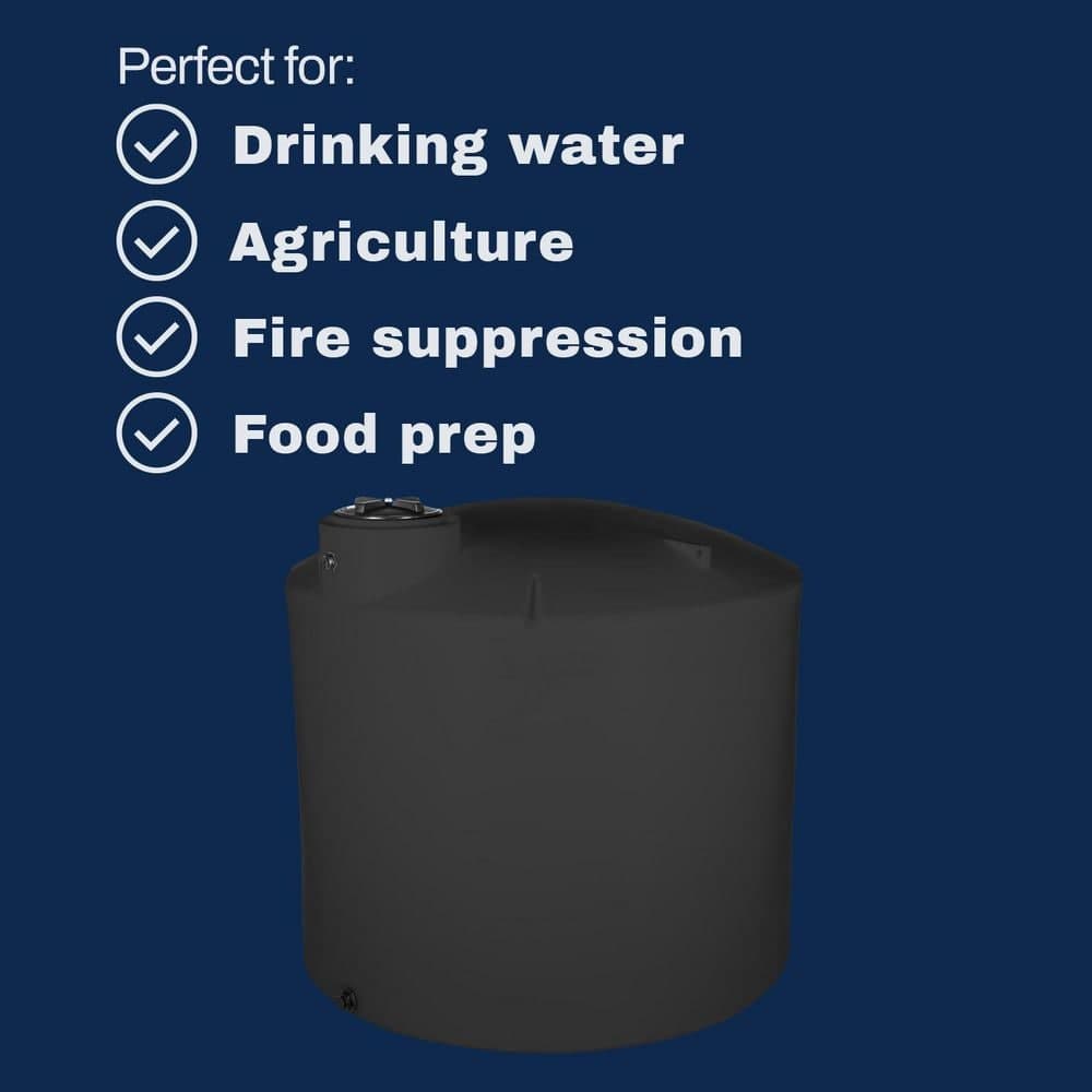 VPC Black Polyethylene Vertical Water Storage Tank (2)