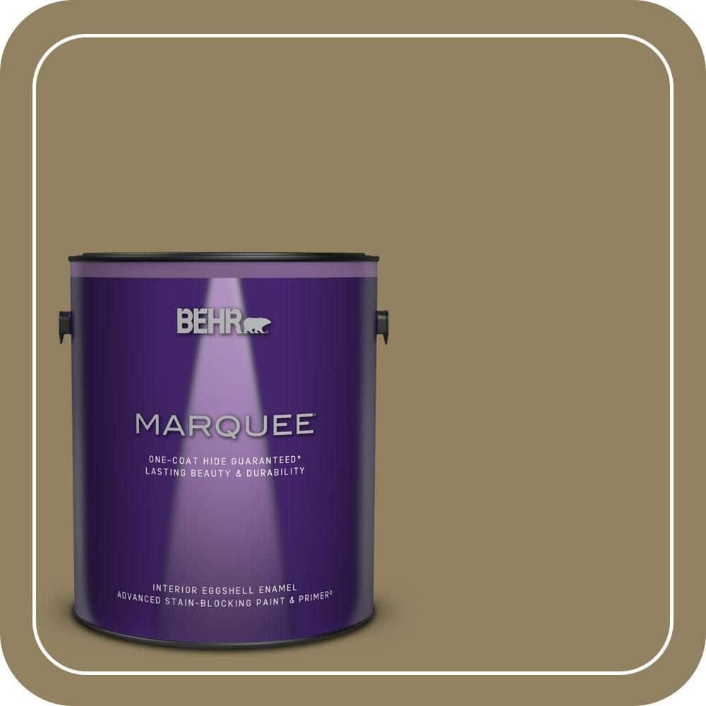 BEHR MARQUEE 1 gal. #PPU8-02 Gingko Tree Eggshell Enamel Interior Paint & Primer