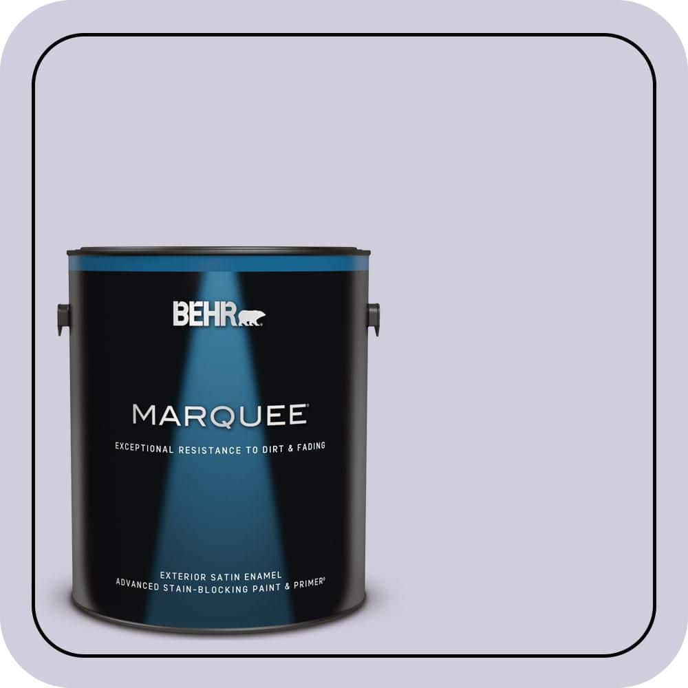 BEHR MARQUEE 1 gal. #640C-2 Lavender Sparkle Satin Enamel Exterior Paint & Primer
