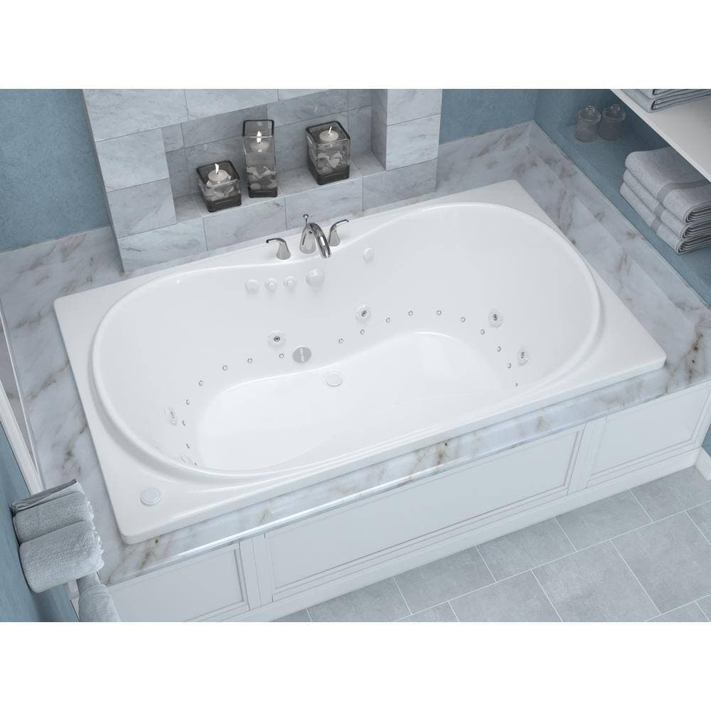 Universal Tubs Star 6 ft. Rectangular Drop-in Whirlpool and Air Bath Tub (3)