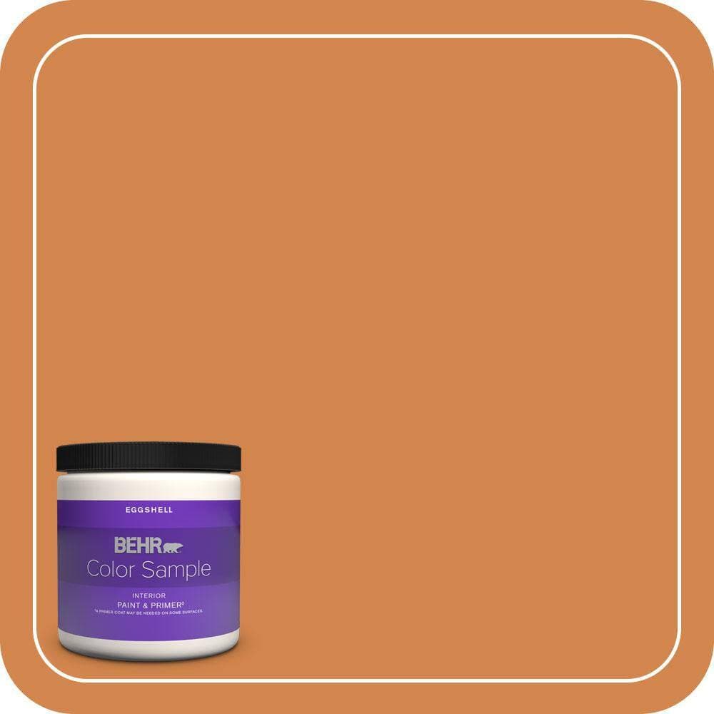 BEHR PREMIUM PLUS 8 oz. #PPU3-03 Flaming Torch Eggshell Enamel Interior Paint & Primer Color Sample