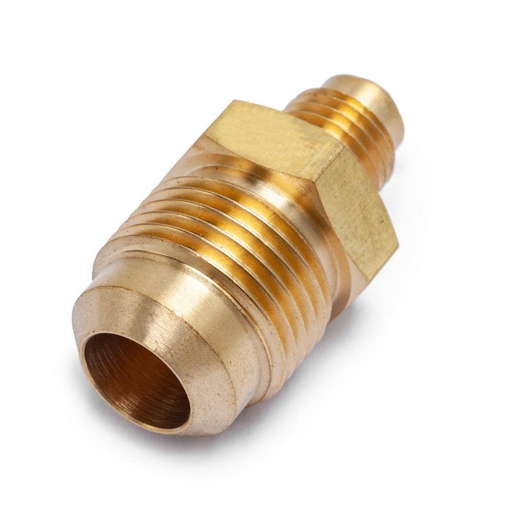 LTWFITTING 1/2 in. OD x 1/4 in. OD Flare Brass Reducing Coupling Fitting (5-Pack) (3)
