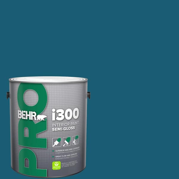 BEHR PRO 1 gal. #540D-7 Deep Blue Sea Semi-Gloss Interior Paint (2)