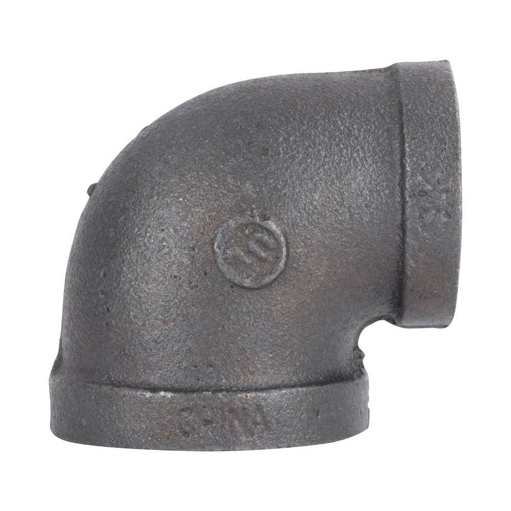 STZ 1-1/4 in. x 1 in. Black Iron 90° FPT x FPT Reducing Elbow (1)
