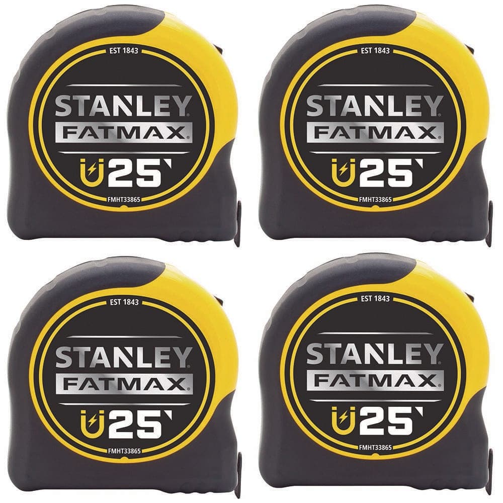 Stanley FATMAX 25 ft. x 1-1/4 in. Magnetic Tape Measure (4-Pack)