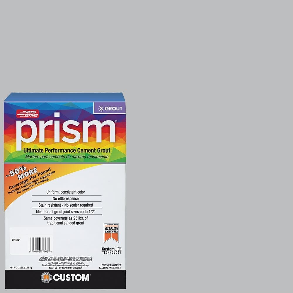 Custom Building Products Prism #115 Platinum 17 lb. Ultimate Performance Rapid Setting Grout (2)