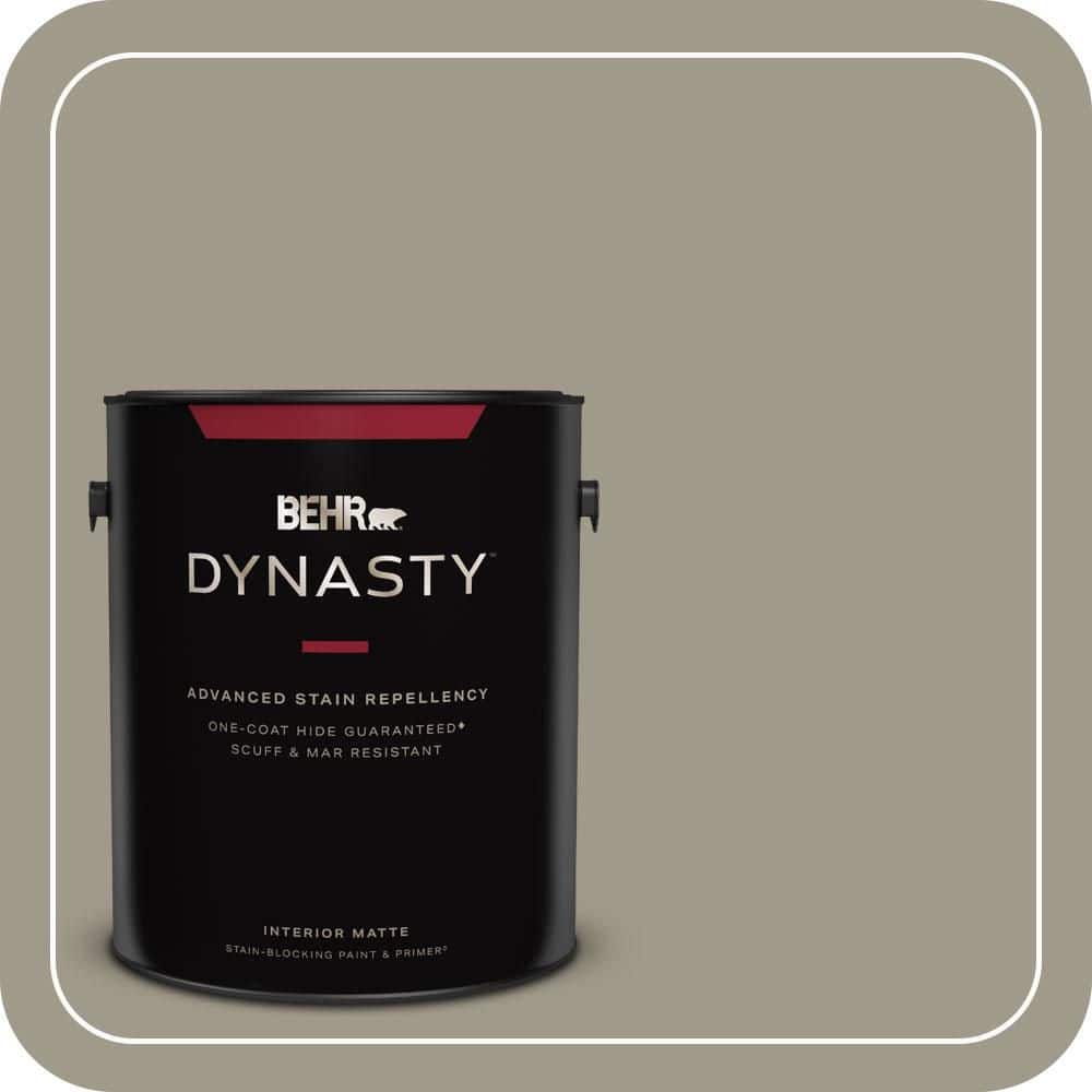 BEHR DYNASTY 1 gal. #QE-58 Moon Rock Matte Interior Stain-Blocking Paint & Primer
