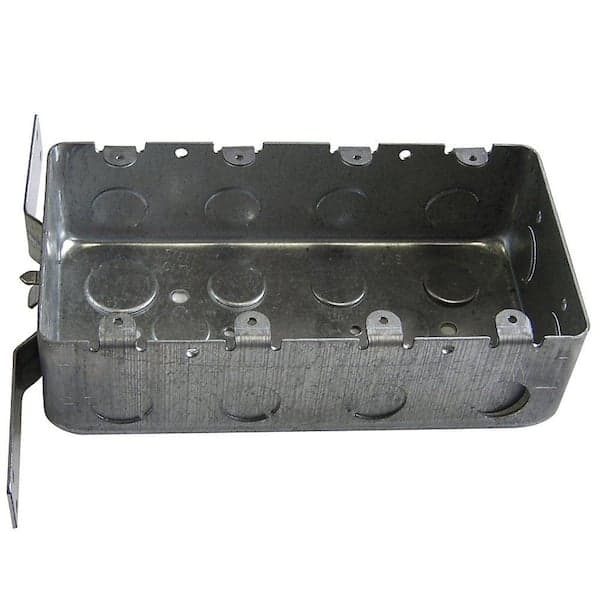 Steel City 4-Gang Metal Electrical Box with 1/2 in. Knockouts and CV Bracket (4G4DV12-10R) (2)