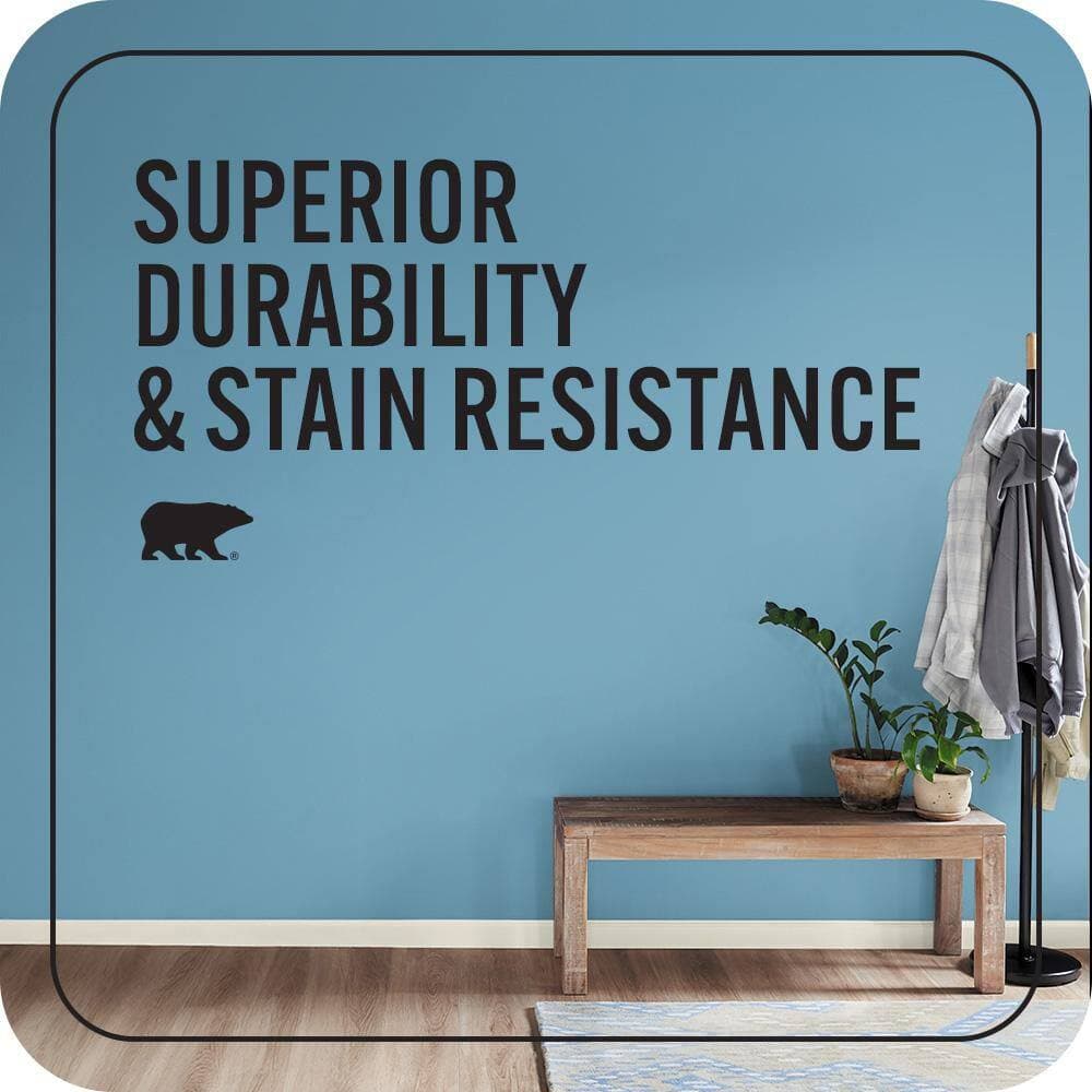 BEHR MARQUEE 1 gal. #S490-4 Yacht Blue One-Coat Hide Eggshell Enamel Interior Paint & Primer (4)