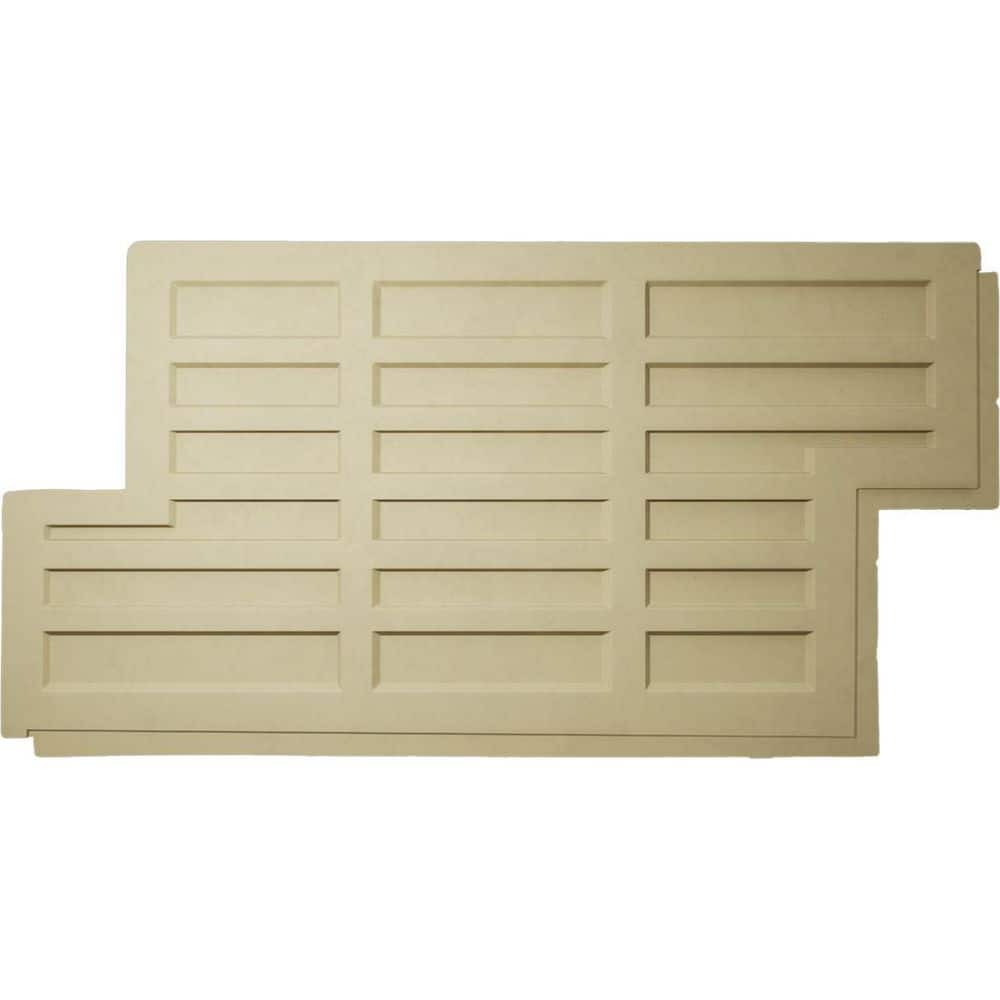 Ekena Millwork EverStone Regal Faux Stone Panel, 47 3/4"W x 24 3/4"H x 1 3/4"D, Copper Color (2)