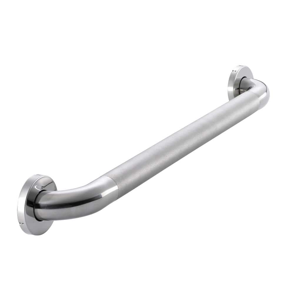 Glacier Bay 24 in. L x 1 1/2 in. ADA Compliant Grab Bar in Polished Stainless Steel (2)