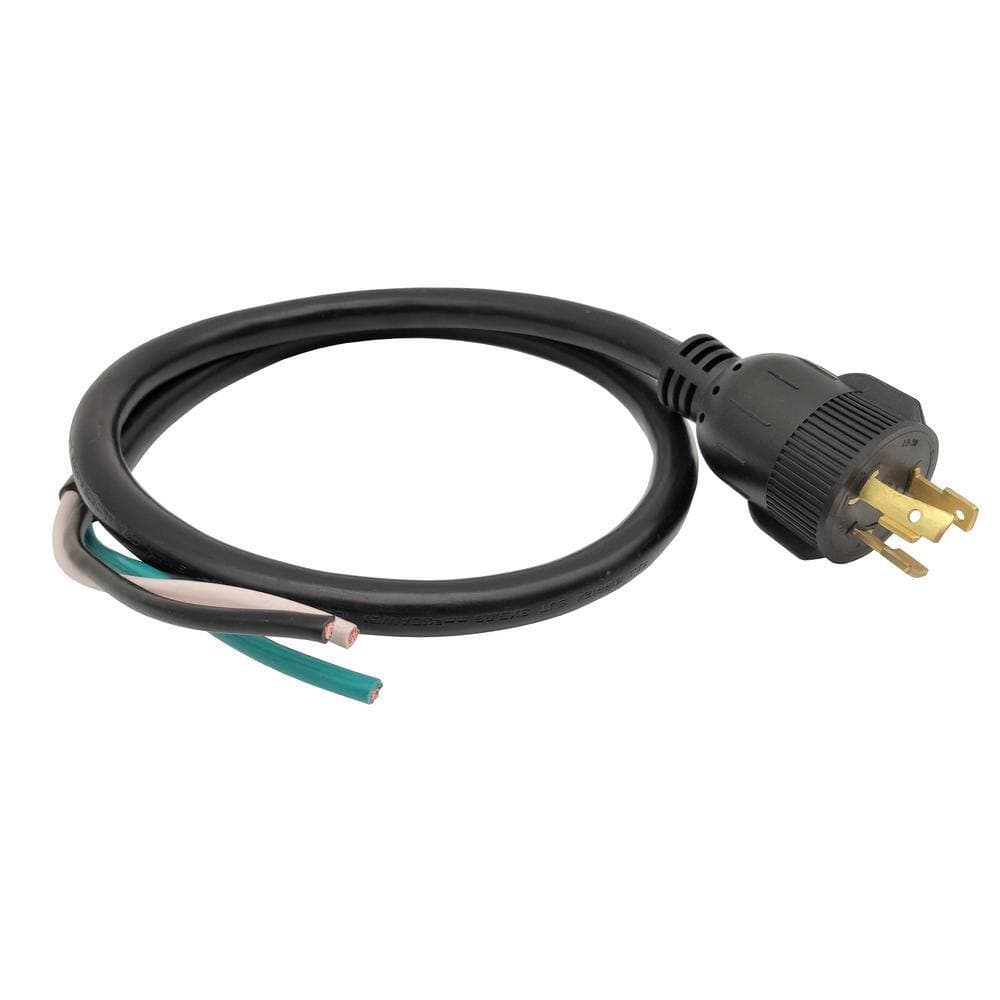 parkworld 3.45 ft. 10/3 30 Amp, Black 277-Volt Twist Lock 3-Prong NEMA L7-30P Replacement Power Cord (L7-30P to 3-Wire), UL Listed (2)