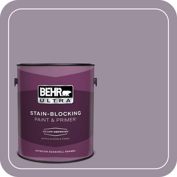 BEHR ULTRA 1 gal. #PPU16-13 Duchess Lilac Extra Durable Eggshell Enamel Interior Paint & Primer (2)