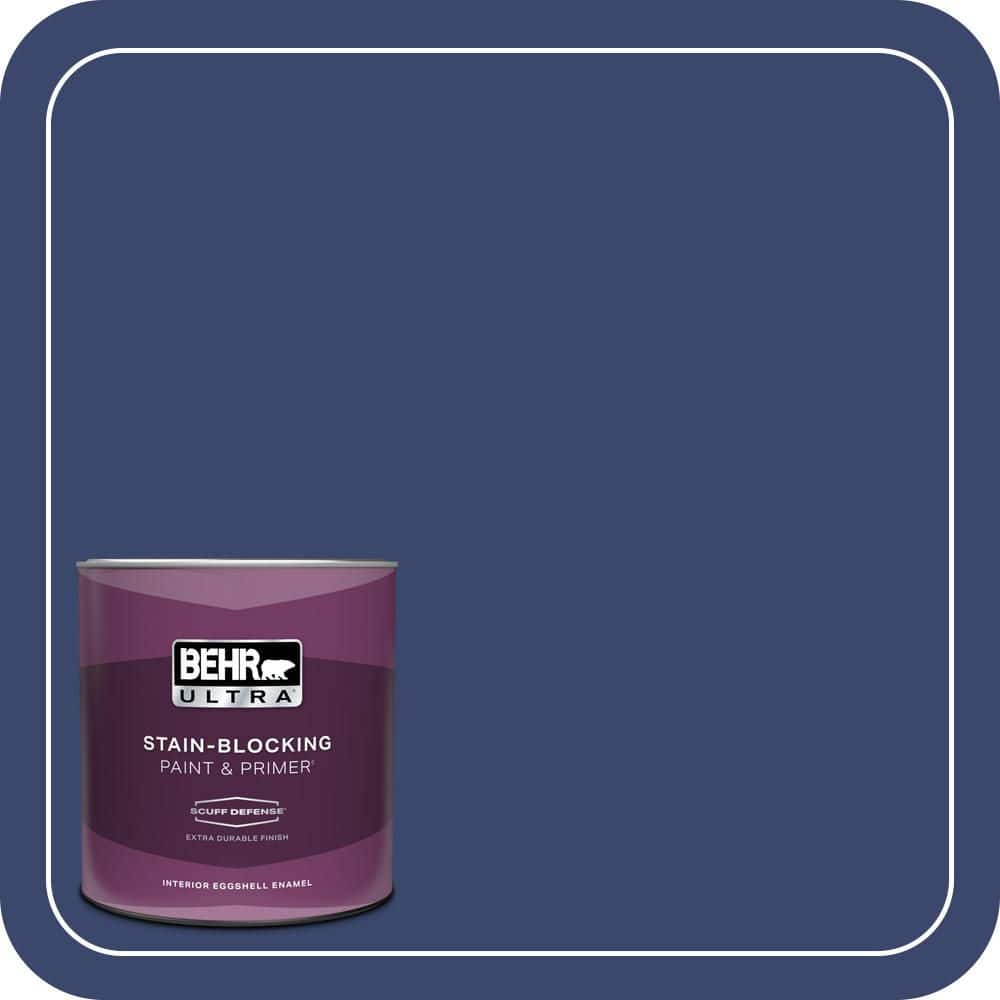 BEHR ULTRA 1 qt. #T11-19 Starlit Night Extra Durable Eggshell Enamel Interior Paint & Primer
