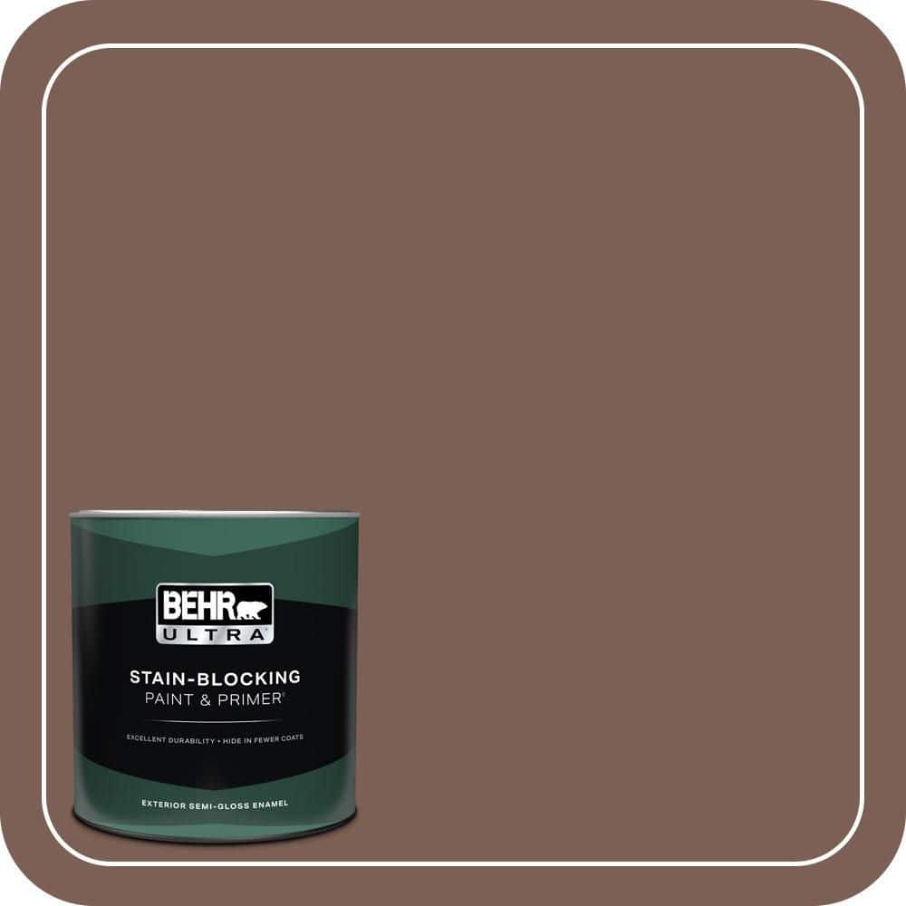 BEHR ULTRA 1 qt. #MQ1-57 Secret Journal Semi-Gloss Enamel Exterior Paint & Primer