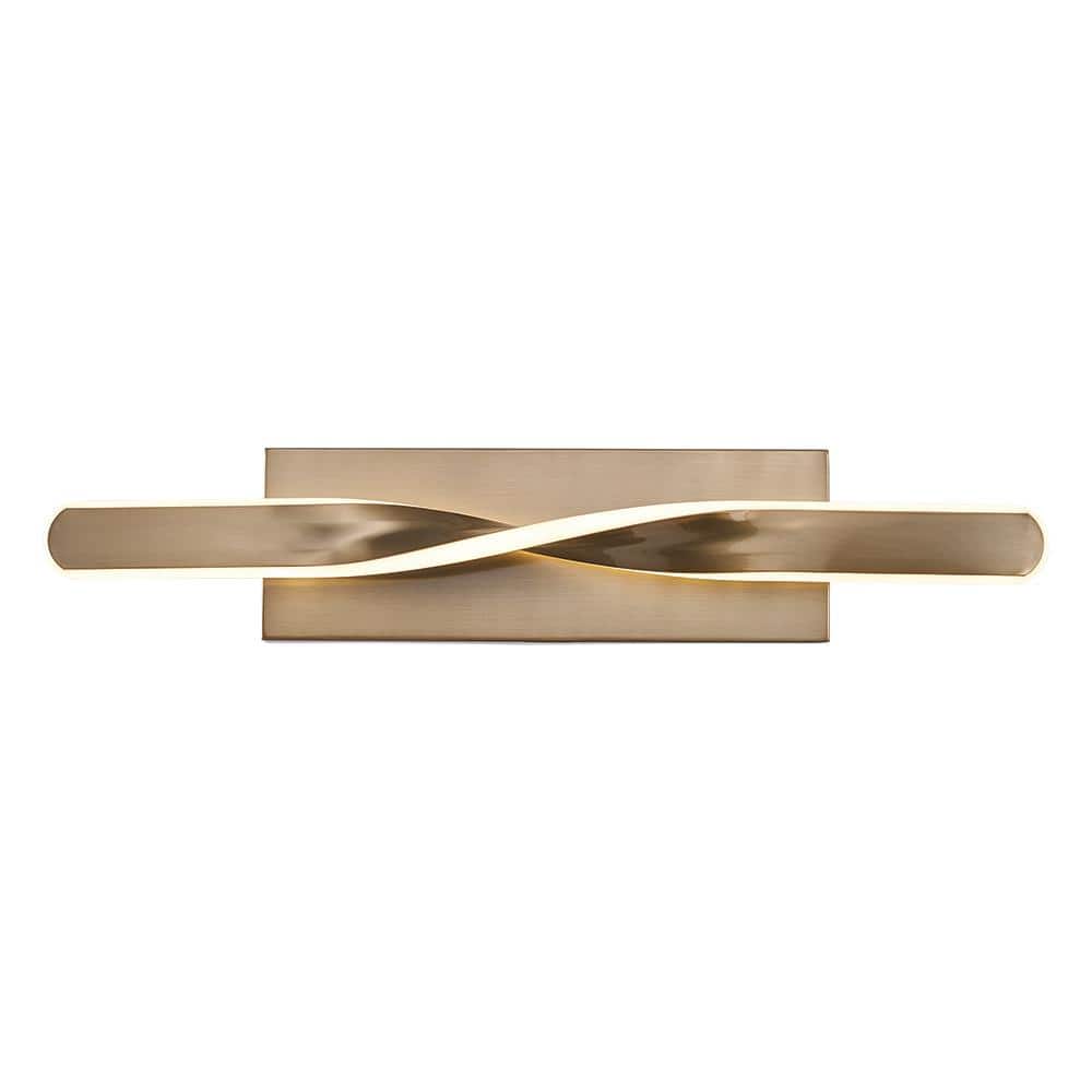 Monteaux Lighting 24 in. Integrated LED Gold Bathroom Vanity Light Fixture (3)