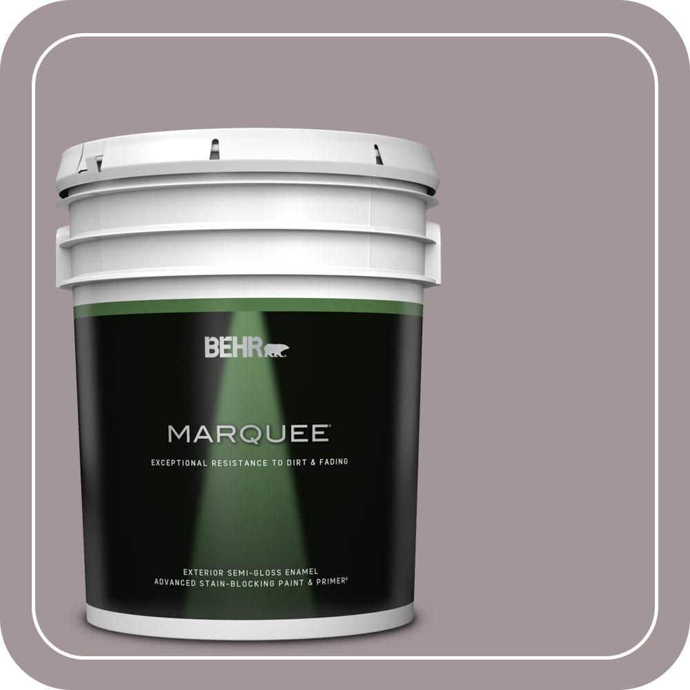 BEHR MARQUEE 5 gal. #PPU17-13 Heather Plume Semi-Gloss Enamel Exterior Paint & Primer