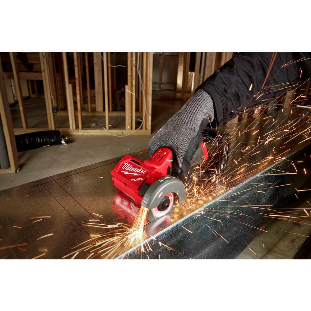 Milwaukee M12 FUEL 12V 3 in. Lithium-Ion Brushless Cordless Cut Off Saw (Tool-Only) with 3 in. Diamond Tile Blades (2-Pack) (3)