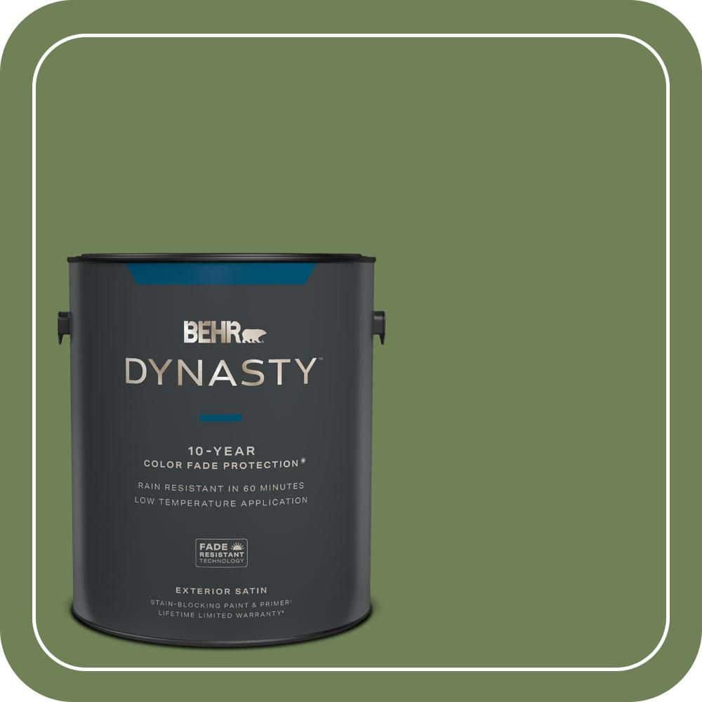 BEHR DYNASTY 1 gal. #MQ6-47 Terrain Satin Enamel Exterior Stain-Blocking Paint & Primer