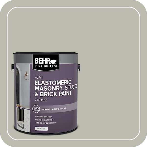 BEHR PREMIUM 1 gal. #MS-50 Prairie Sage Elastomeric Masonry, Stucco and Brick Exterior Paint (2)