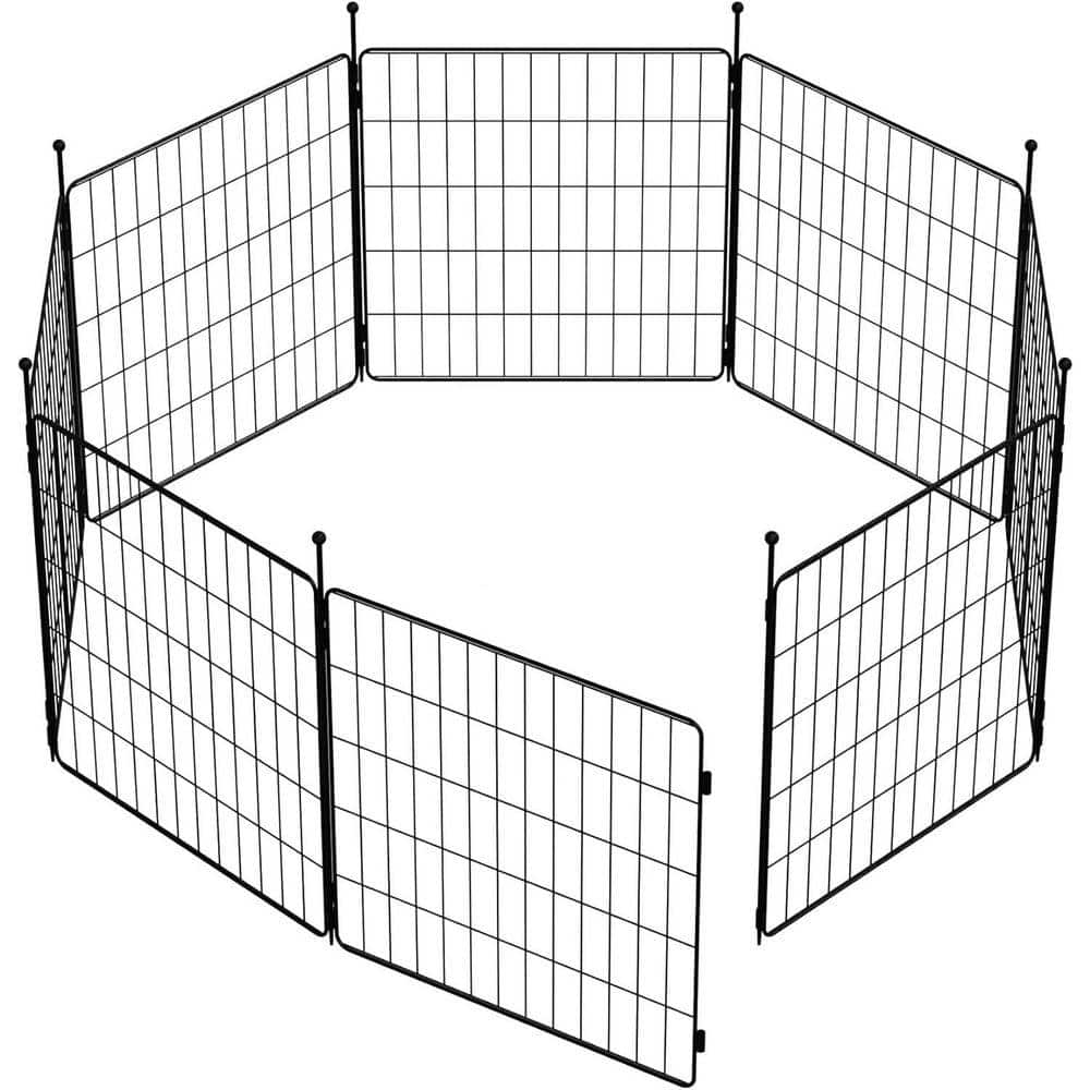 KIWDZFU MiniPaws Expandable Dog Playpen for Small Dogs 24 in. 8 Panels Indoor/Outdoor Use Lightweight Sturdy Design (1)