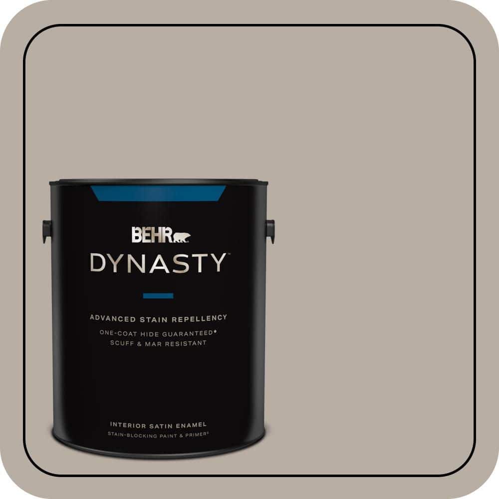 BEHR DYNASTY 1 gal. #T18-08 Off the Grid Satin Enamel Interior Stain-Blocking Paint & Primer