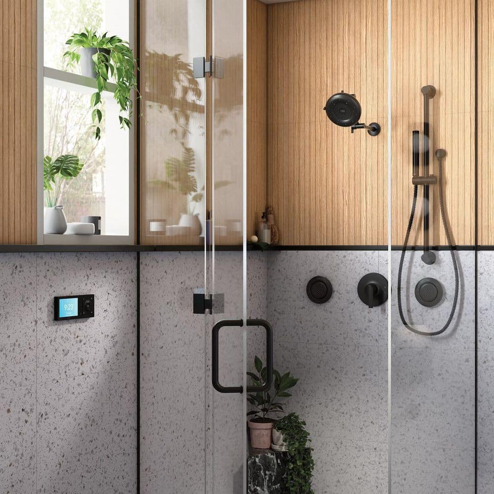 MOEN Adjustable Straight Shower Arm - Pivoting 16 in. Reach in Matte Black (3)