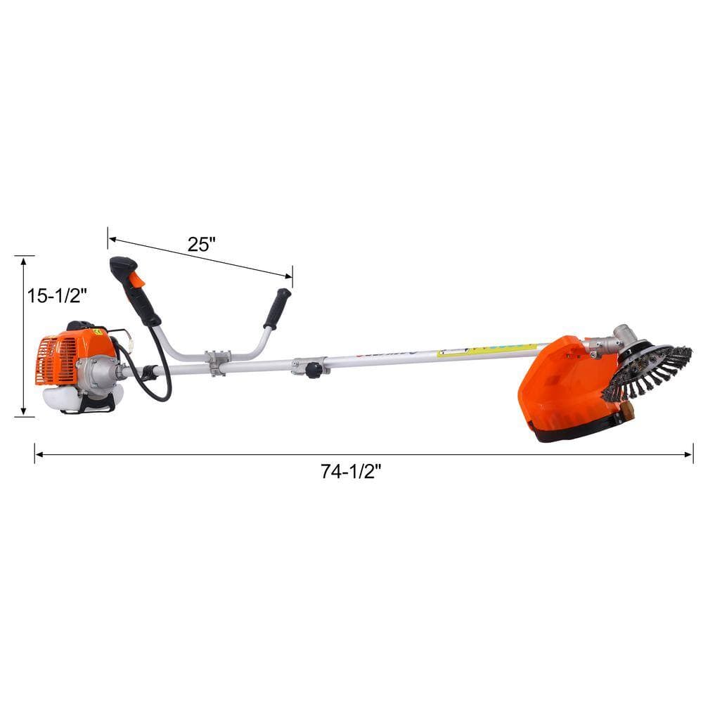 Amucolo 52cc Weed Wacker Gas Powered, 3 in 1 Multifunction, String Trimmer, 8 in. Weed Wacker Attachments Heads, 10 in. 3T Blade (2)
