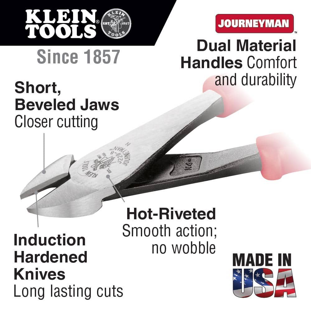 Klein Tools 8 in. High Leverage Diagonal Cutting Pliers (2)